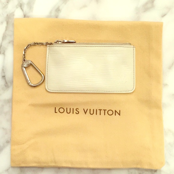 Louis Vuitton Accessories - Louis Vuitton Ivory Epi Leather Key Pochette